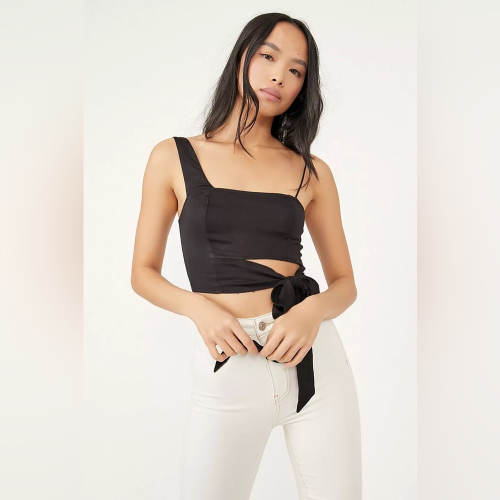 FREE PEOPLE | Mila Tie Crop Top Sz M